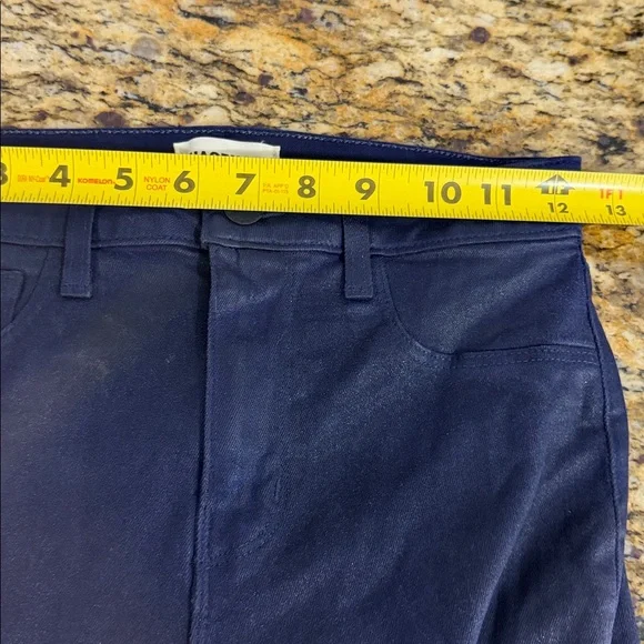 L’AGENCE Marty High Rise Flare Jeans Midnight Coated Size 25